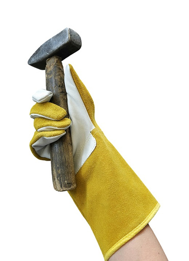SCHWEISSERHANDSCHUHE GOLD KEVLAR R.11